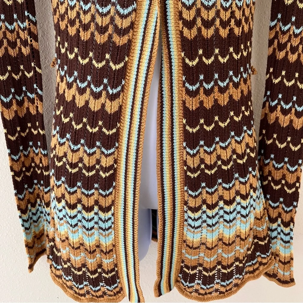 Vintage‎ Y2K Wet Seal Cardigan Sweater Small Crochet Boho Festival Alternative